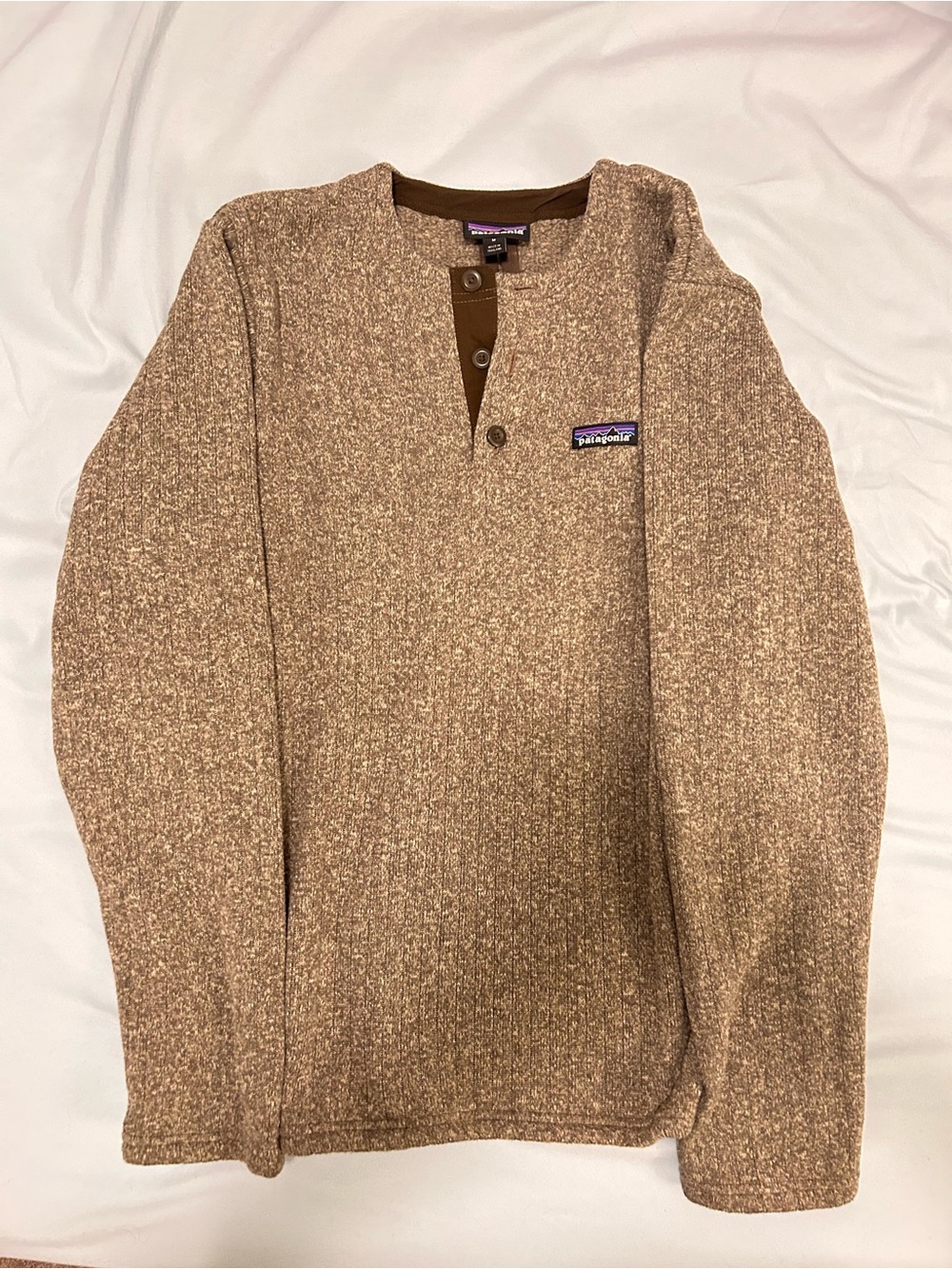 Patagonia Men’s Brown Crewneck Henley Sweater